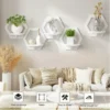 Leopard-Print Bow Wall Stand Floating Sundries Storage Holder Living Room Home Decor Wall Mounted Shelf Handicraft Display Rack - Image 2