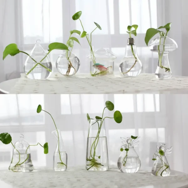 Glass Vase Terrarium Creative Hydroponic Plant Glass Bottle Transparent Flower Vase Fish Tank Aquarium Container Home Decoration - Image 3