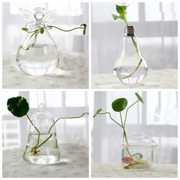Glass Vase Terrarium Creative Hydroponic Plant Glass Bottle Transparent Flower Vase Fish Tank Aquarium Container Home Decoration - Image 2
