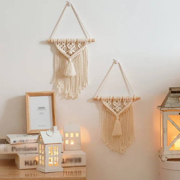Hand-woven Color Macrame Wall Hanging Ornament Bohemian Craft Decoration Gorgeous Tapestry For Home Living room Home Decor Craft - Image 3