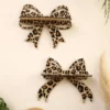 Leopard-Print Bow Wall Stand Floating Sundries Storage Holder Living Room Home Decor Wall Mounted Shelf Handicraft Display Rack - Image 4