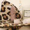 Leopard-Print Bow Wall Stand Floating Sundries Storage Holder Living Room Home Decor Wall Mounted Shelf Handicraft Display Rack - Image 5